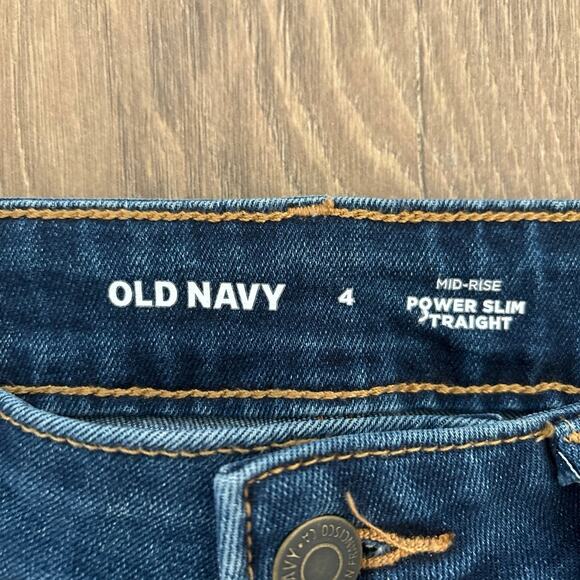Women’s Old Navy Power Slim Straight Jeans, 4 - Picture 3 of 6